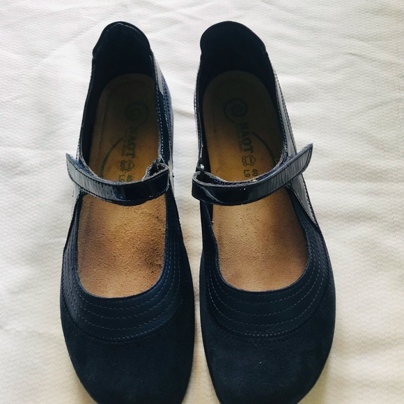 NAOT suede Women's Navy blue Mary Jane Shoes - Picture 2 of 14